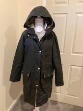 Barbour Marcy Olive parka wax