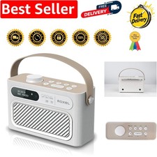 Portable White DAB/DAB+ Radio