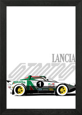 Lancia Stratos Profile Framed