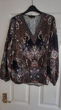 QVC Frank Usher Blouse  S/M