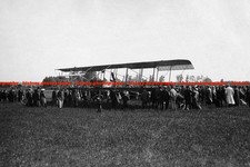 F015593 French Aviator Eugene Renaux with biplane Appledore Kent 1911