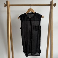 Primark Sheer Waistcoat – Size 8  Lightweight black sheer waistcoat