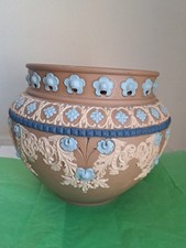 Antique Doulton Lambeth Silicon Jardiniere Plant Pot, Pottery Planter