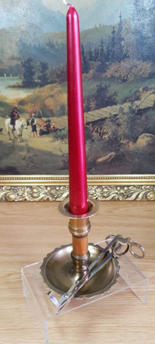 Brass wee willie winkie candle - willie,