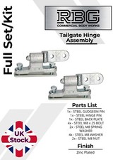 2x Tailgate Hinge Assembly