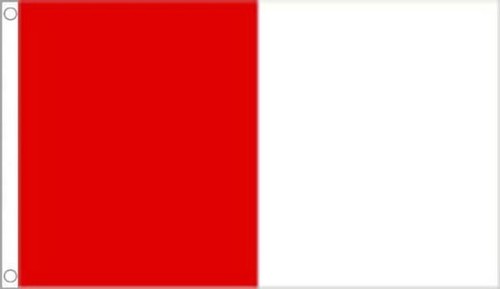 Red and white flag 3 - white, 3’