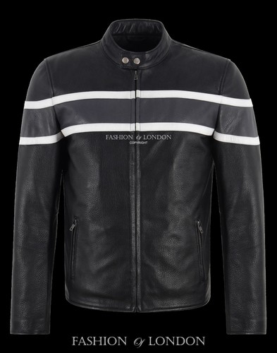 Men cafe racer biker - men's, leather