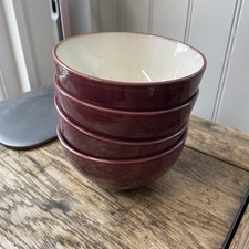 denby purple Bowls X 4. Intro. Cereal Dessert 15cm