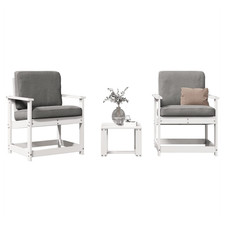 Garden lounge set 3pc pine