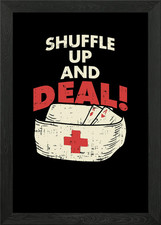 Shuffle Up And Deal Framed