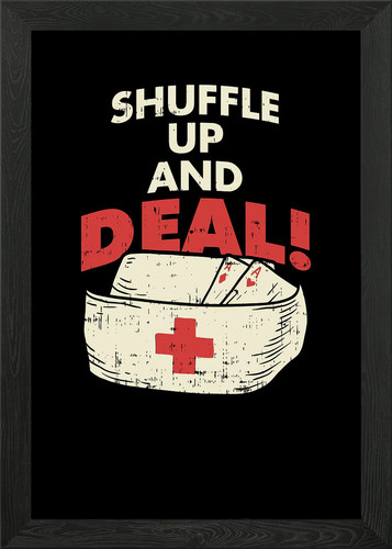 Shuffle and deal - shuffle, framed
