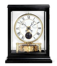 RARE JAEGER LE-COULTRE ATMOS CLOCK WITH MOON-PHASE, TERMOMETER AND HYGROMETER