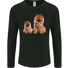 Chow Chows Dog Puppy Mens Long Sleeve T-Shirt