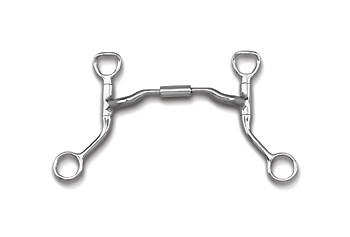 Myler low port - low, snaffle