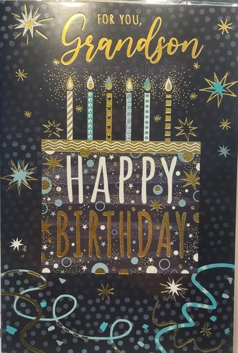 Adult grandson birthday - grandson, card