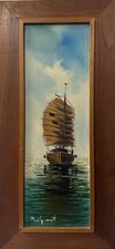 Antique Painting:Seascape 