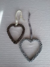 Pair of Hanging Silver & Grey