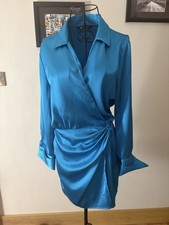 Zara Turquoise Blue Satin