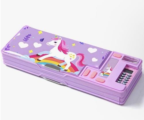 Kids plastic pencil case space - plastic,