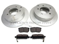 REAR 2 BRAKE DISCS & PADS FOR