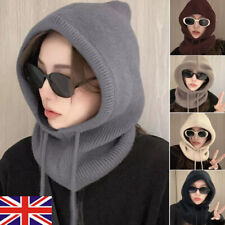 Thermal Knitted Balaclava Scarf Winter Ski Face Neck Warmer Snood Hood Hat Women