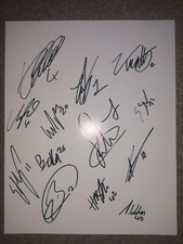 Wigan Athletic 10x8 Sheet Photo Paper Autographed by 13 Hand Signed 23/24 Squad