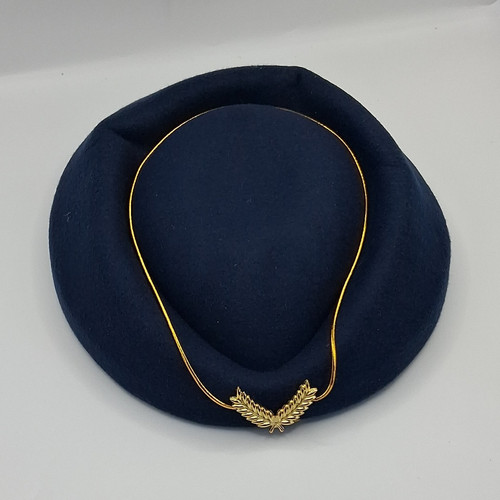 Blue military tricorn hat - military,