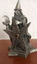 WAPW Starspell Wizard Figurine 1990 Pewter & Crystal Vintage Collectable Rare UK