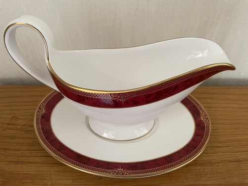 Spode bordeaux gravy boat - spode,