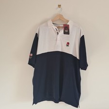 Cotton Traders England Rugby Shirt XXL Sports UK White/Navy Embroidered With Tag