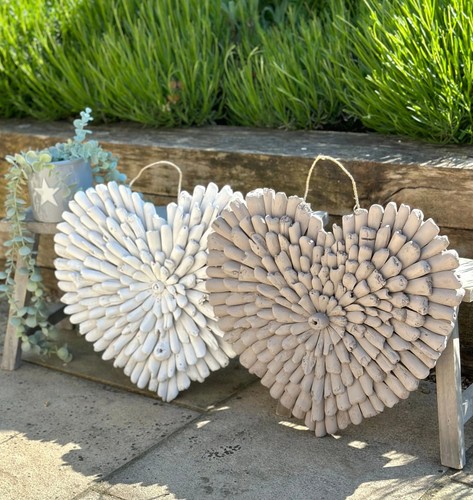Driftwood heart 40cm - driftwood, heart-