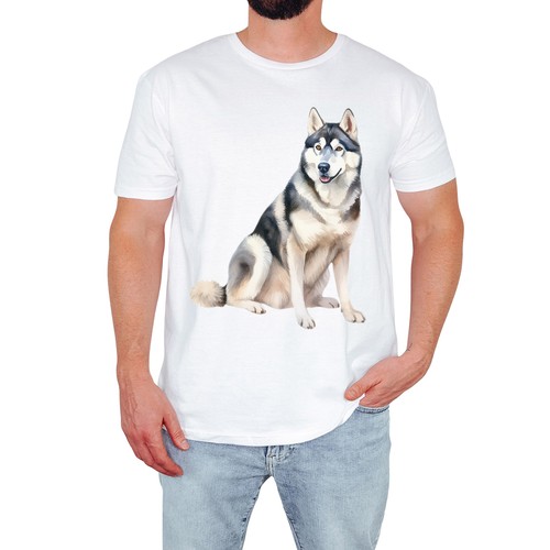 Siberian husky mens shirt - siberian, t-shirt