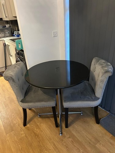 Round granite top table - ,, 80cm