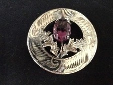SCOTTISH SOLID SILVER AMETHYST