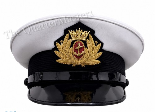 Merchant navy officer peak cap - navy,