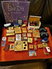 Huge Job Lot of Rubber Stamps Xmas Wedding Etc Crafts And Paper Cutters And Mat