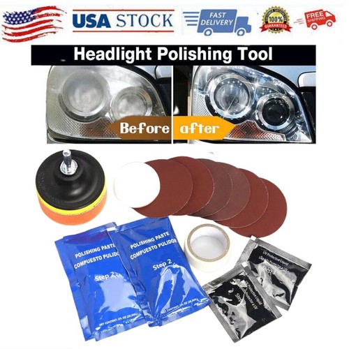 Car headlight lens restoration - headlight,