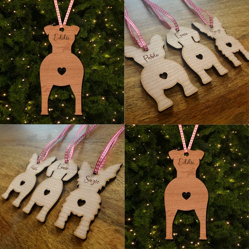 Smooth fox terrier dog bauble - fox,