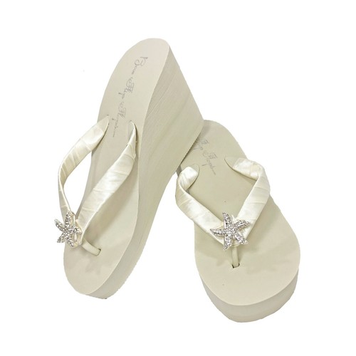High white ivory wedge - ivory,