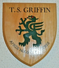 TS Griffin Sea Cadet Corps shield plaque crest SCC Royal Navy RN