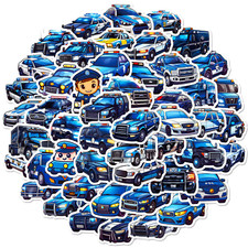 Police Vehicle Cartoon 25 pack