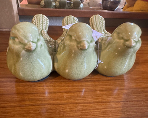 Set green glossy glazed - green,