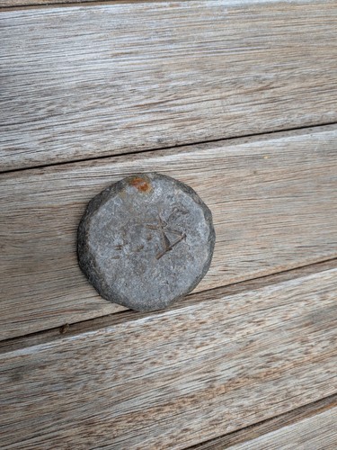 Vintage lead weight - lead,