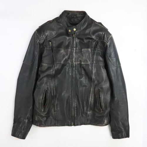 Vintage leather motorcycle - vintage,