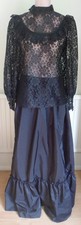 Victorian Era Gothic Governess Vintage Larp Cosplay Fancy Dress Costume 14/16