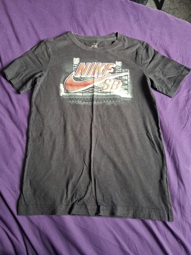Nike black boys tshirt with - black,