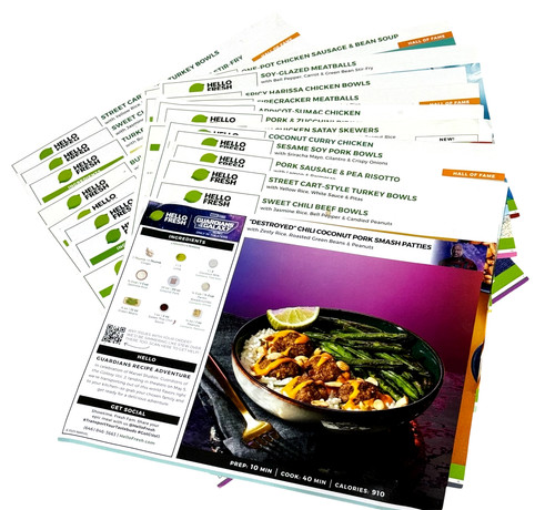 Hello fresh recipe cards lot - fresh,