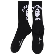 BAPE Ape Head Crew Socks Black