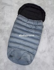 Silver cross jet footmuff - cross,