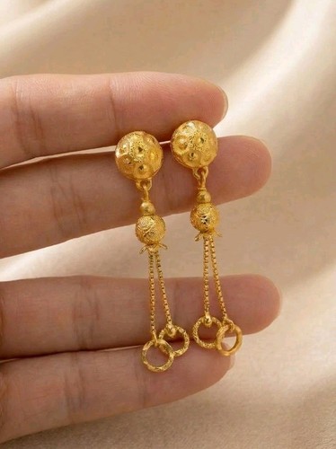 New gold plated earring - earring, indian